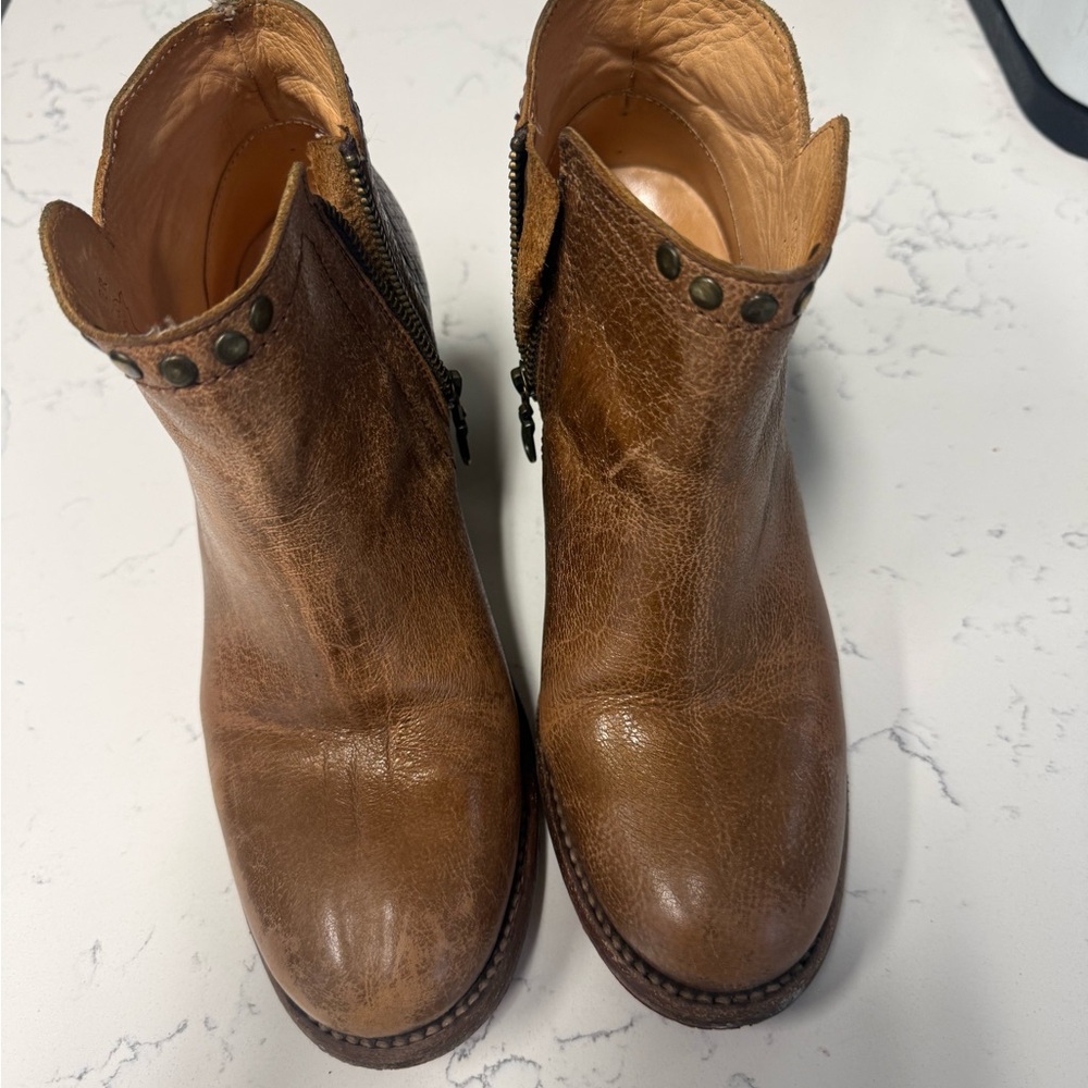 Bed Stu Brown Ankle Boots